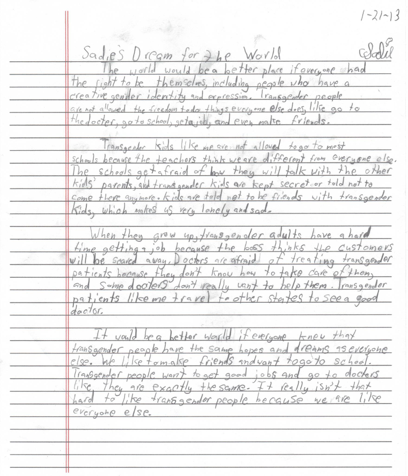 Illustration for article titled Inspirational: 11-Year-Old Transgender Girl Writes Seriously Great Response to Obama's Inauguration Speech